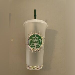 Starbucks Cold Cup with rhinestones
